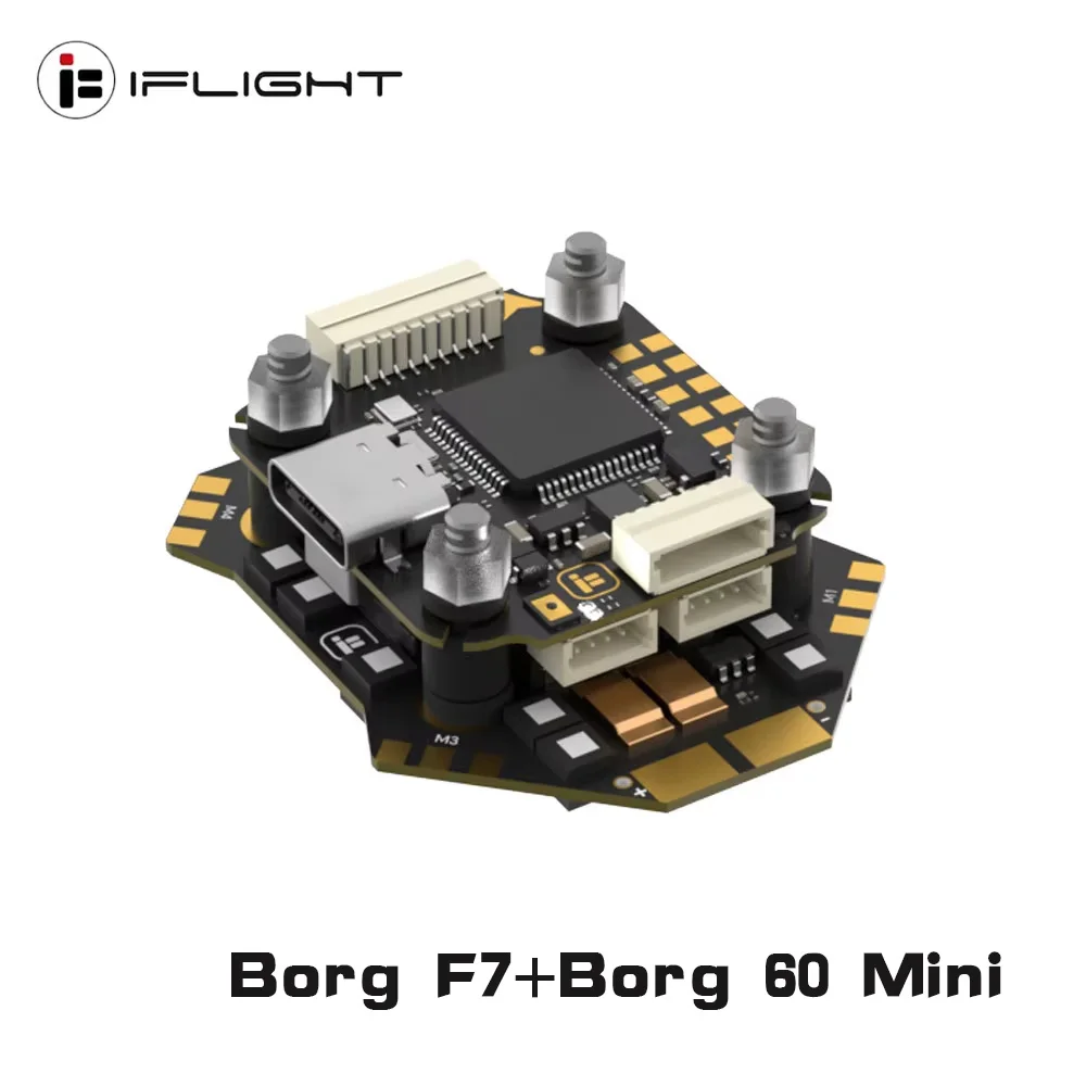 Fpv Flight Controller F7 Stack 60A - Contrôleur de vol iFlight Borg Mini